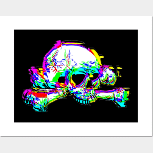 3d skull effect 1 Posters and Art